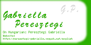 gabriella peresztegi business card